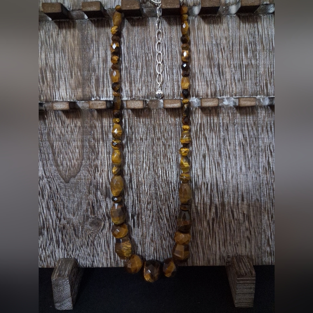 Jay King Mine Finds DTR .925 Tiger's Eye Mixed Bead Gemstone Necklace